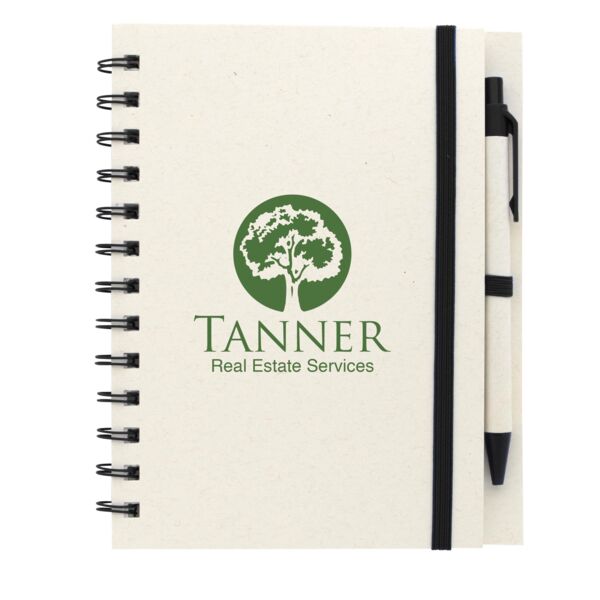 Good Value™ BoC Recycled Paper Spiral Notebook with Pen Thumbnail