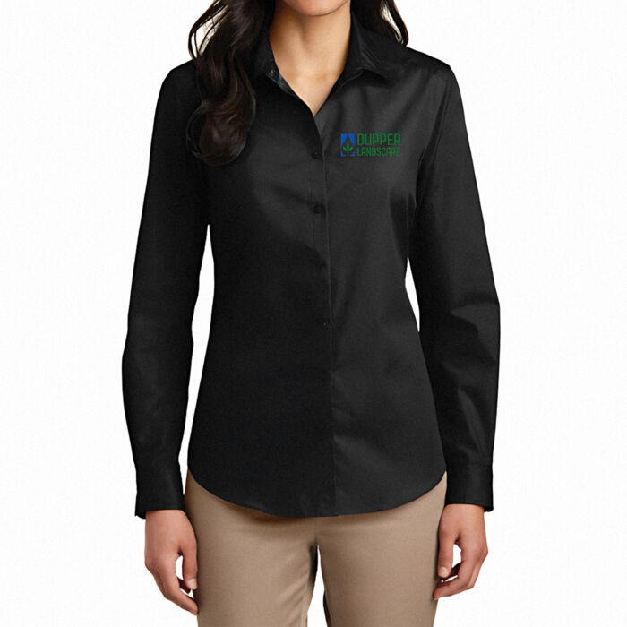   - Women's Long Sleeve Carefree Poplin Shirt Thumbnail