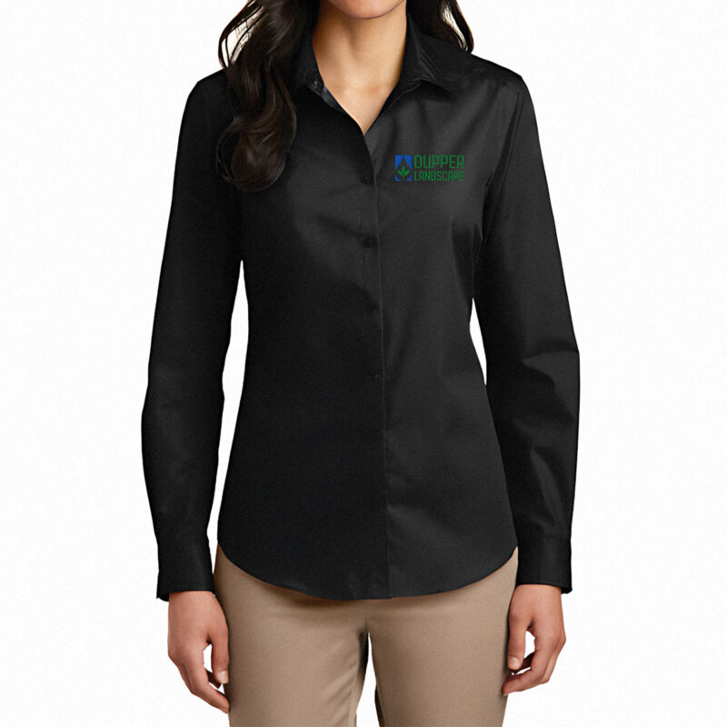   - Women's Long Sleeve Carefree Poplin Shirt Thumbnail